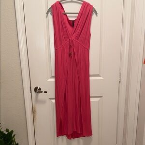 Boho Me Peach Sleeveless Maxi Coverup Dress